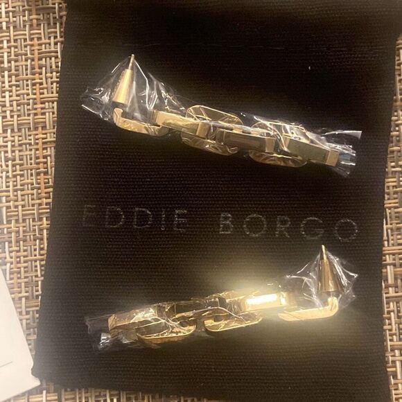 EDDIE BORGO Supra Link Necklace and Earrings $675 MSRP Brand New in Packages - Picture 11 of 11